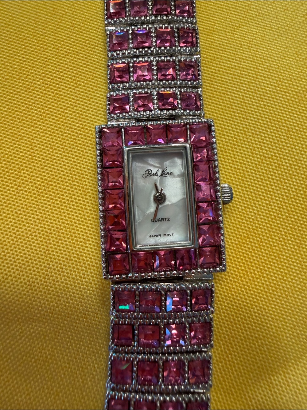Rare Park Lane Flamingo Pink Swarovski Crystal Watch New
